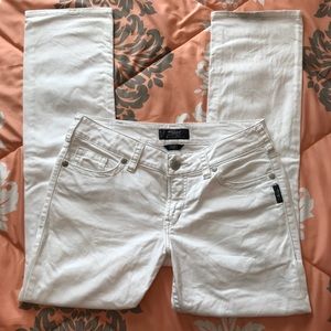 Silver Suki White Jeans